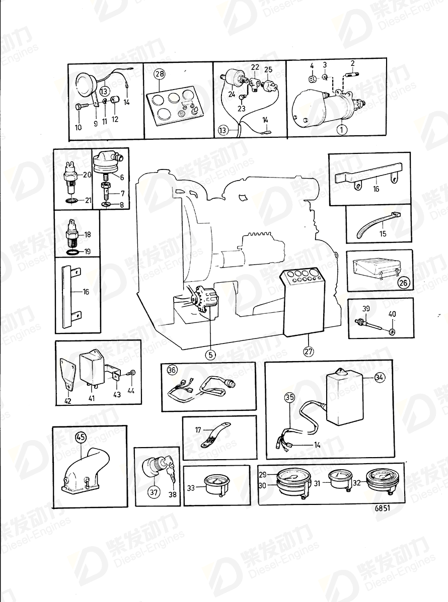 VOLVO Attaching ring 828558 Drawing VOLVO Attaching ring 828558 Drawing